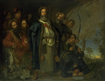 Une ambassade tatare en visite à Copenhague - Karel van III Mander