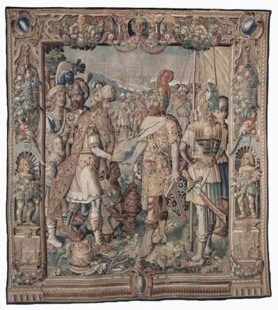 Antoine remporte la seule victoire romaine sur les Parthes - Karel van II Mander