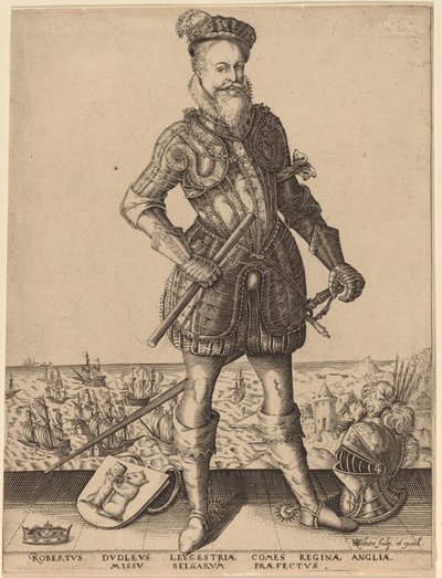 Robert Dudley, Comte de Leicester - Karel van Sichem after Christoffel