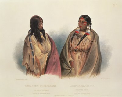 Femme de la tribu des Serpents et femme de la tribu des Cris, planche 33 du volume 2 de 