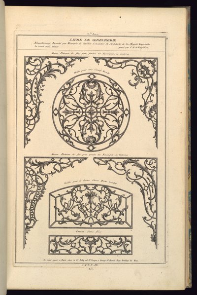 Deux potences de fer, pour pendre des enseignes ou lanternes - Karl Albert von Lespilliez