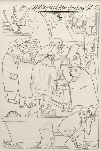 Comment se porte le dollar  - Karl Arnold