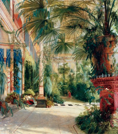 Serre à palmiers - Carl Blechen