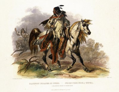 Un Indien Blackfoot à cheval, planche 19 du Volume 1 de 