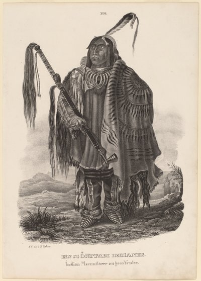 Un Indien Monitari - Karl Bodmer
