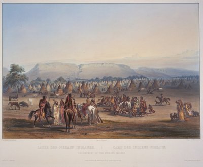 Campement des Indiens Peikann - Karl Bodmer