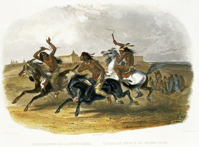 Course de chevaux des Sioux près de Fort Pierre, planche 30 du Volume 1 de 