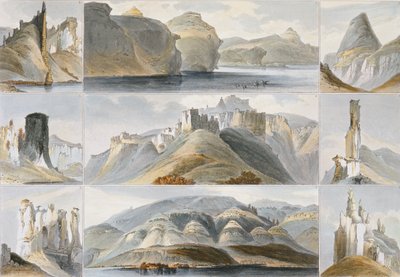 Collines remarquables sur le haut Missouri, planche 34 du Volume 2 de 