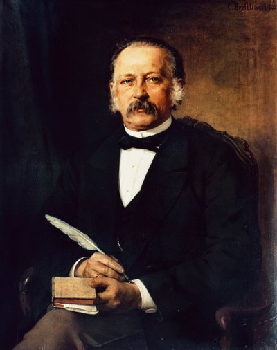 Portrait de Heinrich Theodor Fontane, poète et écrivain allemand - Karl Breitbach