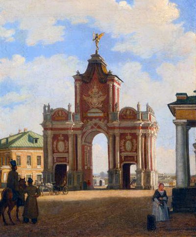 La Porte Rouge à Moscou, 1844 - Karl Fridrikh Petrovich Bodri