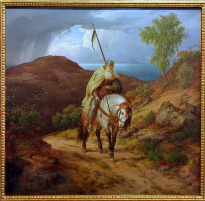 Croisé revenant - Carl Friedrich Lessing