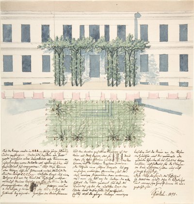 Élévation et plan de la façade d