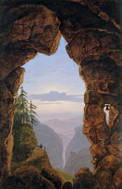 Porte dans les rochers, 1818 - Karl Friedrich Schinkel
