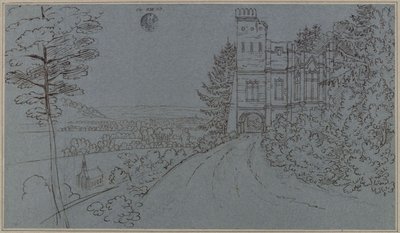 Köstritz. Ruine artificielle dans le parc du château (?) - Karl Friedrich Schinkel