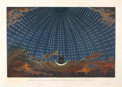 La Salle des Étoiles dans le Palais de la Reine de la Nuit, 1847-49 - Karl Friedrich Thiele