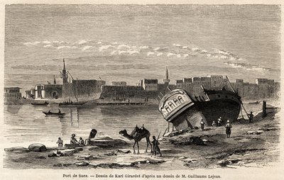 Le Port de Suez - Karl Girardet
