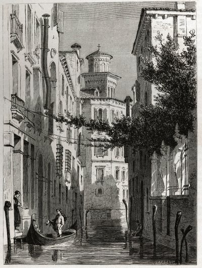 Le palais de Bianca Cappello à Venise - Karl Girardet