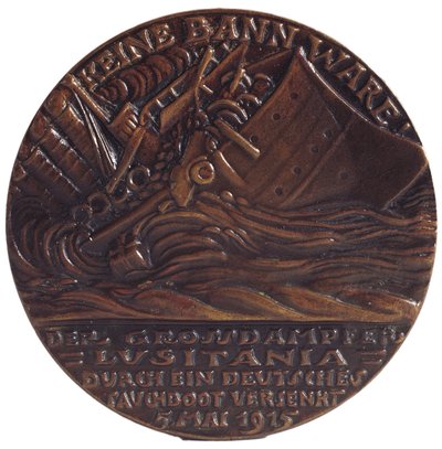 Médaille commémorant le torpillage du paquebot 