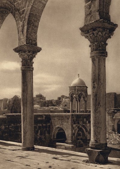 Jérusalem, arcades sur la place du Temple - Karl Grober