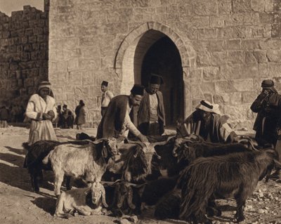 Jérusalem, marché à la porte d