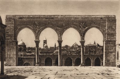 Jérusalem, lieu du Temple (photo n/b) - Karl Grober