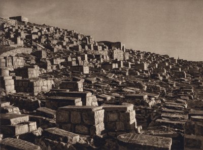 Jérusalem, vallée de Josaphat avec tombes juives - Karl Grober