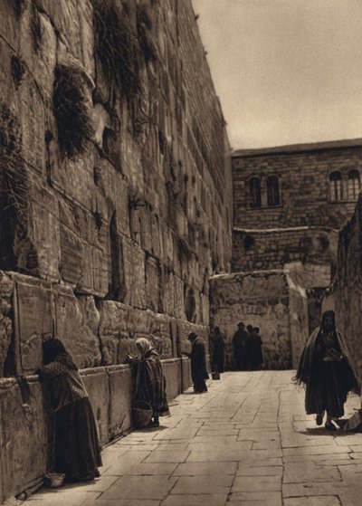 Jérusalem, Mur des Lamentations des Juifs - Karl Grober