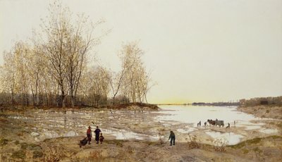 Paysage boisé inondé, c.1875-80 - Karl Heffner