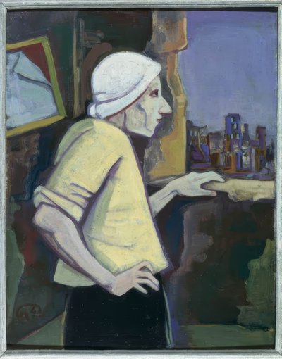 Femme à la fenêtre - Karl Hofer