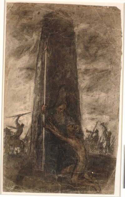 La rencontre de Halfdan et Svipdag à la colline de Svarin - Karl Isakson
