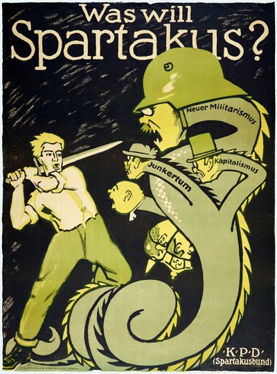 Révolution allemande 1918-1919 La Ligue Spartacus (Spartakusbund) - Karl Jakob Hirsch