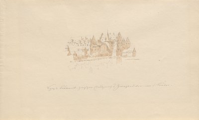 Schloss Lauter entre Creutznach et Zweibrücken sur la Lauter - Karl Julius Von Leypold