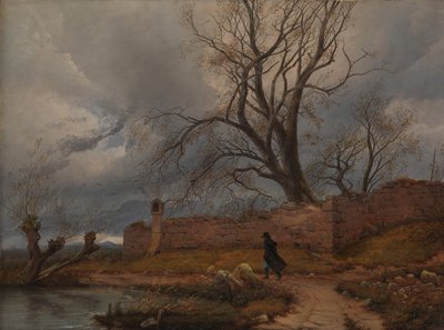 Voyageur dans la tempête - Karl Julius Von Leypold