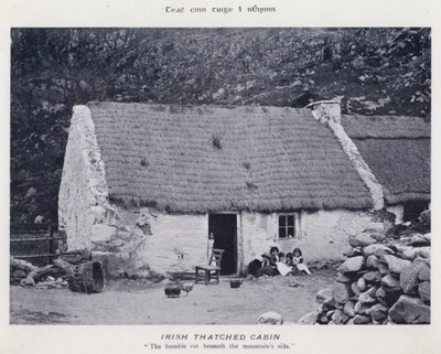 Cabane irlandaise au toit de chaume - Karl Karlovich Piratsky