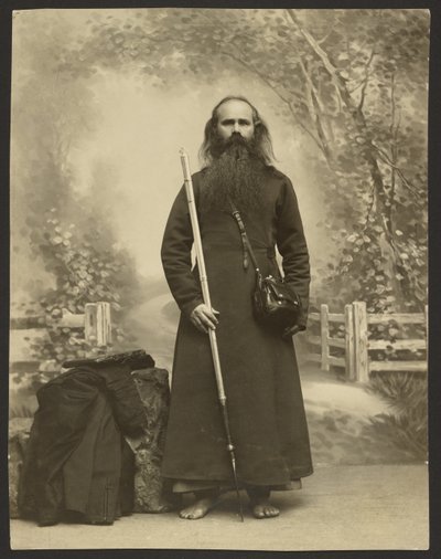 Un saint vagabond aux pieds nus, Vasilii (son nom) - Karl Karlovitz Bulla