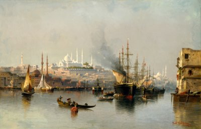 Vue de Constantinople depuis la Corne d