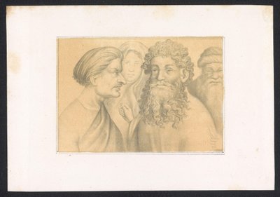 Trois hommes et une jeune femme - Karl Palzow