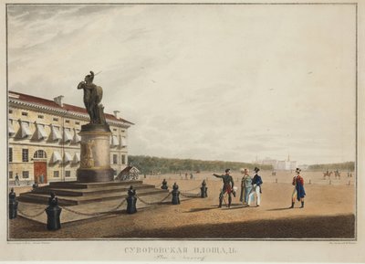 La place Souvorov à Saint-Pétersbourg - Karl Pavlovich Beggrov