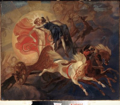 Éclipse de soleil, le salut de Diane à Apollon - Karl Pavlovich Bryullov