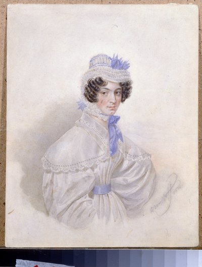 Portrait de Anna Borisovna Bakunina - Karl Pavlovich Bryullov