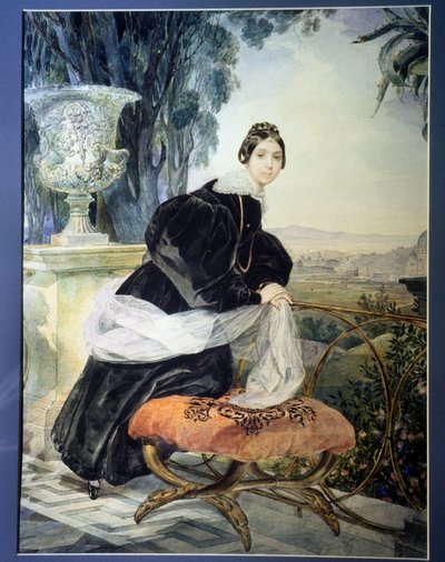 Portrait de la grande duchesse de Russie Elisabeth Saltykova - Karl Pavlovich Bryullov