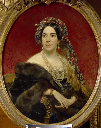 Portrait de la princesse Maria Volkonskaya - Karl Pavlovich Bryullov