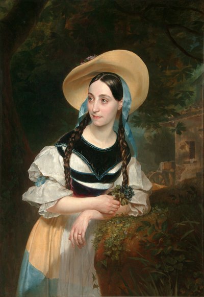Portrait de la chanteuse Fanny Tacchinardi Persiani - Karl Pavlovich Bryullov