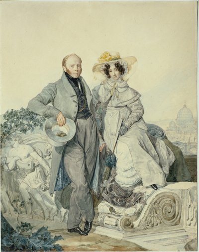 Portrait de Grigory Nikanorovich et Varvara Alexeyevna Olenin, 1827 - Karl Pavlovich Bryullov