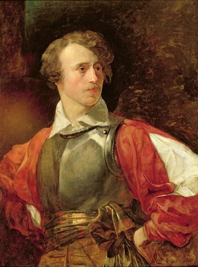 Portrait de Vladimir Samoylov en Hamlet - Karl Pavlovich Bryullov