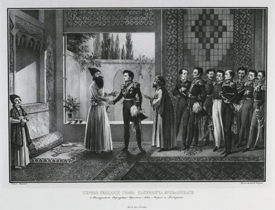 Première rencontre du comte Ivan Paskevich avec Abbas Mirza, 1828 - Karl Petrovich Beggrov