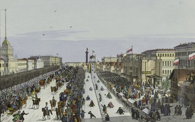 Fête publique sur la place de l