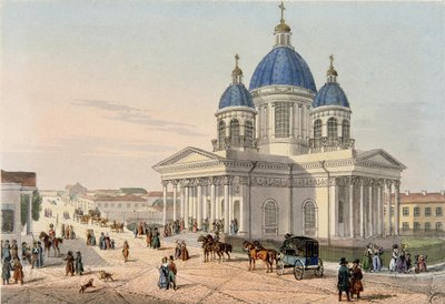 La cathédrale de la Trinité du régiment Izmailovsky à Saint-Pétersbourg, 1836 - Karl Petrovich Beggrov