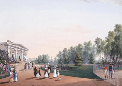 Vue du parc près du palais Yelagin - Karl Petrovich Beggrov