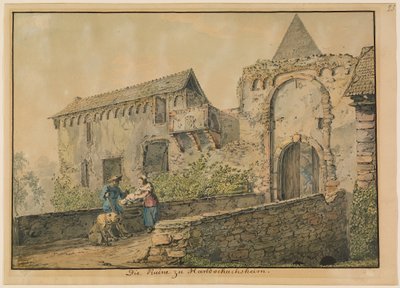 Ruine de la Tiefburg à Handschuhsheim - Carl Philipp Fohr